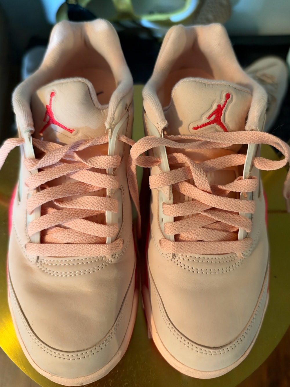 Jordan Kids' Pink and Red Low-Top Sneakers